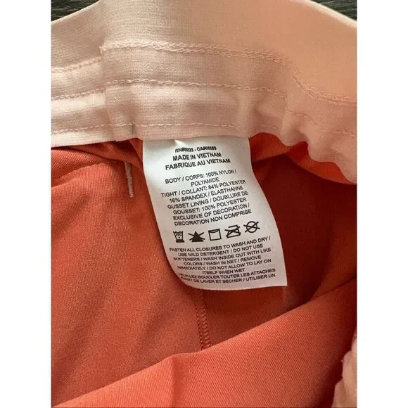 Nike Women's Pink & Coral Icon Clash Tempo Luxe Mid-rise Running Shorts Size XL - Picture 7 of 7